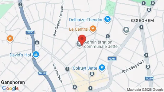 Apartments for rent i Brussels Jette - kort over placeringen