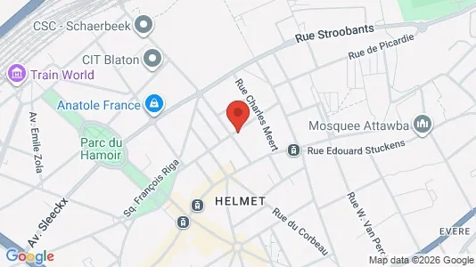 Apartments for rent i Brussels Schaarbeek - kort over placeringen