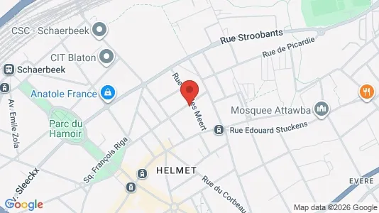 Apartments for rent i Brussels Schaarbeek - kort over placeringen