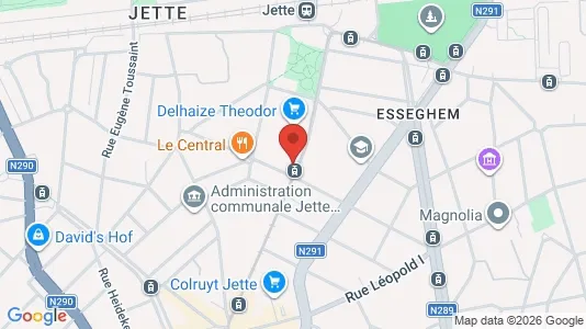Apartments for rent i Brussels Jette - kort over placeringen
