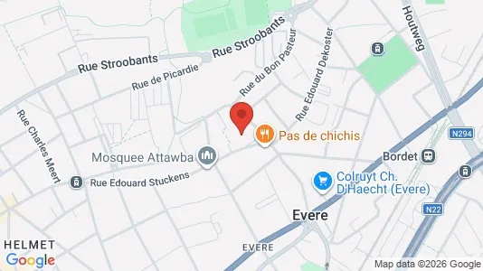 Apartments for rent i Brussels Evere - kort over placeringen