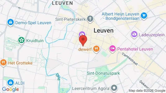 Apartments for rent i Leuven - kort over placeringen