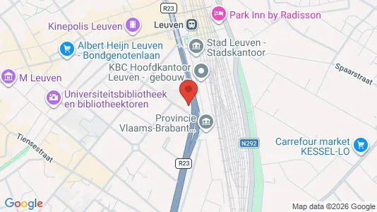 Apartments for rent i Leuven - kort over placeringen