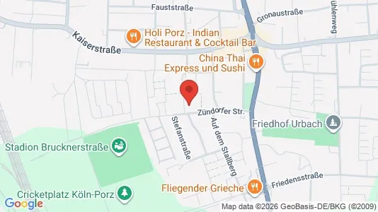 Apartments for rent i Cologne Porz - kort over placeringen