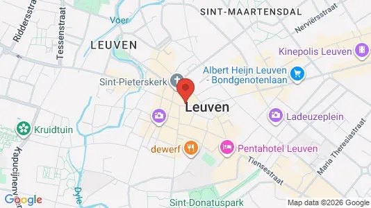 Apartments for rent i Leuven - kort over placeringen