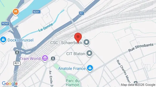 Apartments for rent i Brussels Schaarbeek - kort over placeringen
