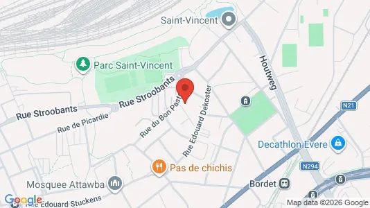 Apartments for rent i Brussels Evere - kort over placeringen