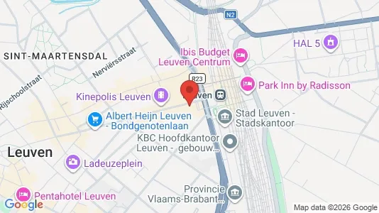 Apartments for rent i Leuven - kort over placeringen