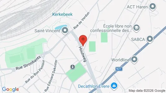 Apartments for rent i Stad Brussel - kort over placeringen