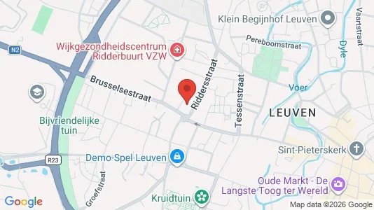 Apartments for rent i Leuven - kort over placeringen