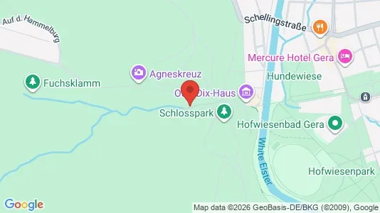 Apartments for rent i Gera - kort over placeringen