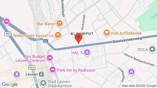 Apartments for rent i Leuven - kort over placeringen