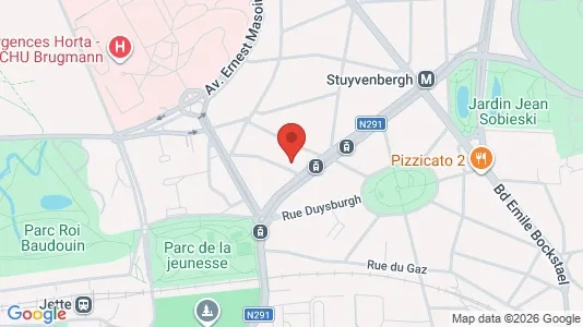 Apartments for rent i Brussels Jette - kort over placeringen