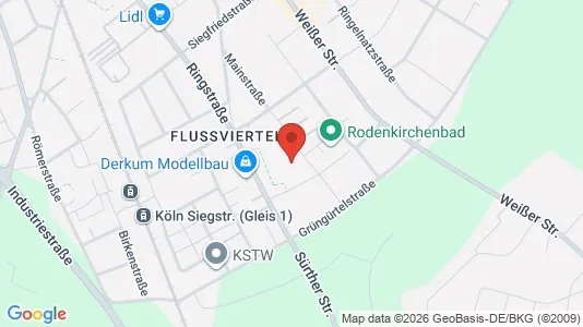 Apartments for rent i Cologne Rodenkirchen - kort over placeringen
