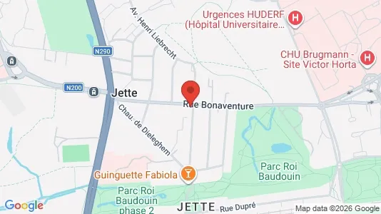 Apartments for rent i Brussels Jette - kort over placeringen