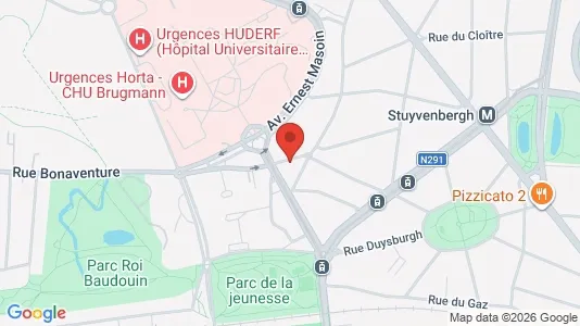 Apartments for rent i Brussels Jette - kort over placeringen