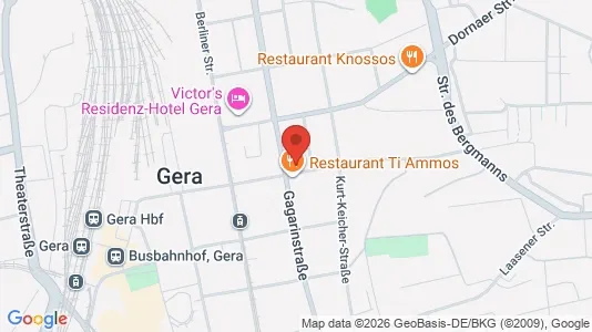 Apartments for rent i Gera - kort over placeringen