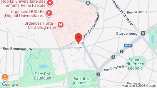 Apartments for rent i Brussels Jette - kort over placeringen