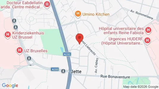 Apartments for rent i Brussels Jette - kort over placeringen