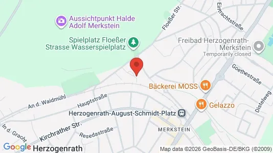 Apartments for rent i Aachen - kort over placeringen