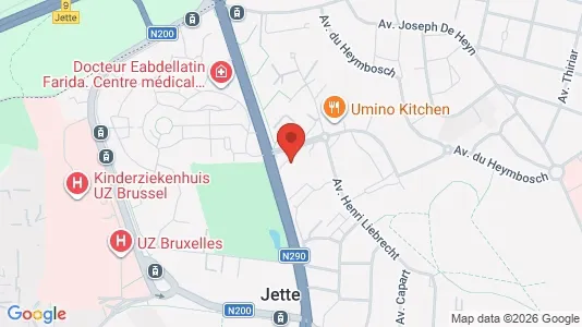 Apartments for rent i Brussels Jette - kort over placeringen
