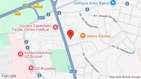Apartments for rent i Brussels Jette - kort over placeringen