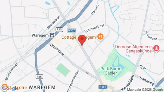 Apartments for rent i Waregem - kort over placeringen