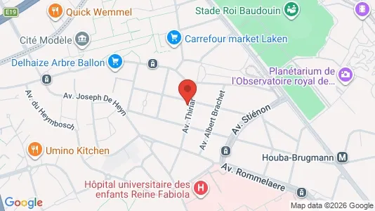Apartments for rent i Brussels Jette - kort over placeringen