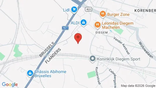 Apartments for rent i Machelen - kort over placeringen