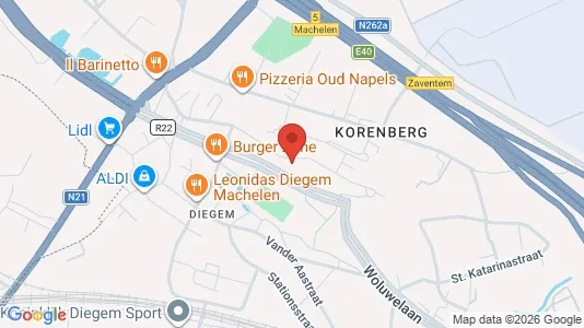 Apartments for rent i Machelen - kort over placeringen