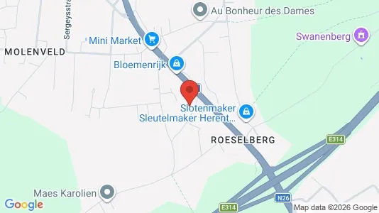Apartments for rent i Herent - kort over placeringen