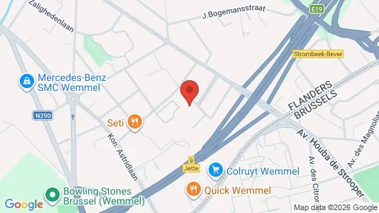 Apartments for rent i Wemmel - kort over placeringen