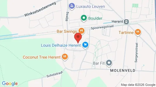Apartments for rent i Herent - kort over placeringen