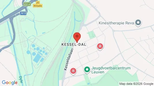 Apartments for rent i Leuven - kort over placeringen