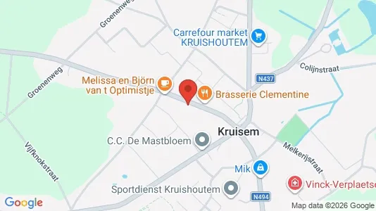 Apartments for rent i Kruisem - kort over placeringen