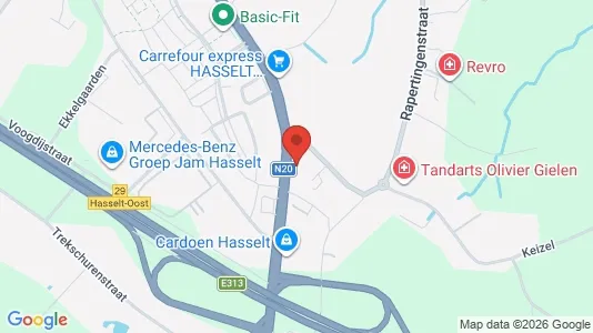 Apartments for rent i Hasselt - kort over placeringen