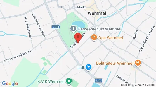 Apartments for rent i Wemmel - kort over placeringen