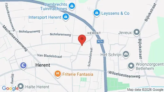 Apartments for rent i Herent - kort over placeringen