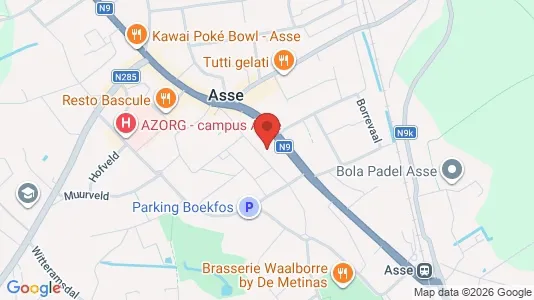 Apartments for rent i Asse - kort over placeringen
