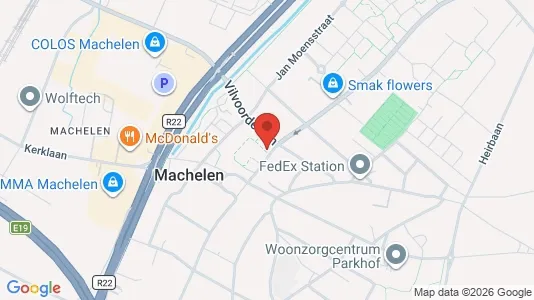 Apartments for rent i Machelen - kort over placeringen