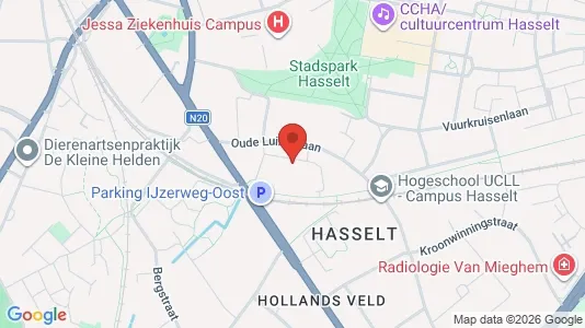 Apartments for rent i Hasselt - kort over placeringen