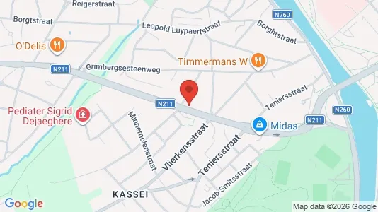 Apartments for rent i Vilvoorde - kort over placeringen