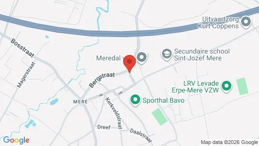 Apartments for rent i Erpe-Mere - kort over placeringen