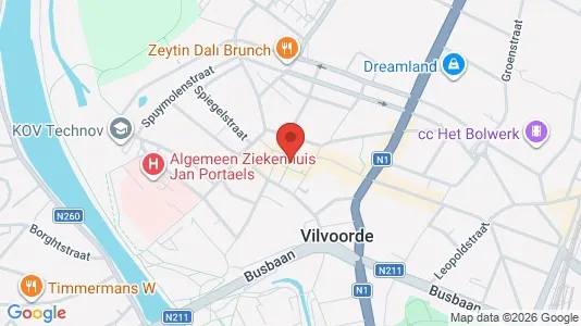 Apartments for rent i Vilvoorde - kort over placeringen