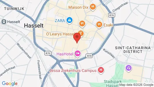 Apartments for rent i Hasselt - kort over placeringen