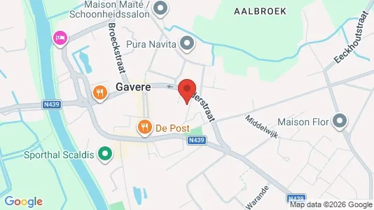 Apartments for rent i Gavere - kort over placeringen