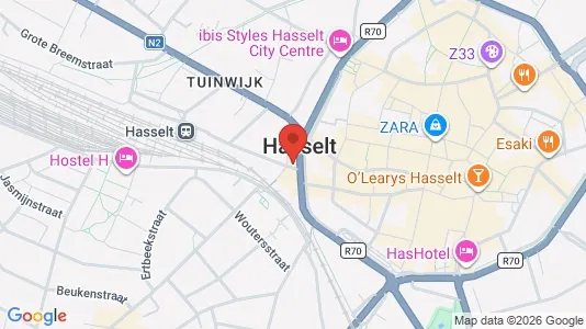 Apartments for rent i Hasselt - kort over placeringen