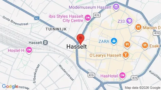 Apartments for rent i Hasselt - kort over placeringen