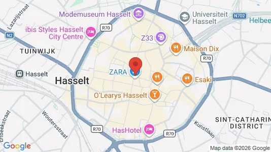 Apartments for rent i Hasselt - kort over placeringen