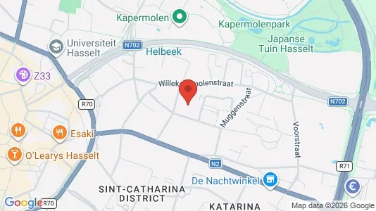 Apartments for rent i Hasselt - kort over placeringen